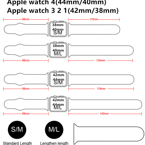 💗NEW Sport Silicone Band for Apple Watch - Picture 2 of 3